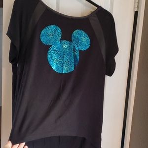 Women's XXL high/low Mickey tee